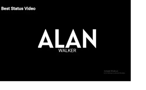 Faded typography Alan Walker English Video Status