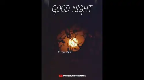 Mene Pucha Chand Se Ki Dekha He Kabhi Good Night Status Video