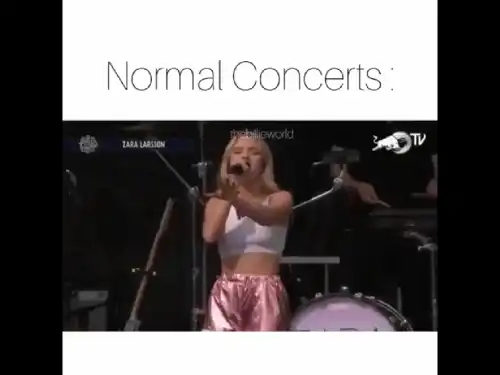Normal concerts vs Billie Eilish English Video Status