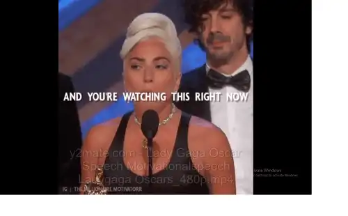 Oscar Motivational speech Lady Gaga Hollywood Whatsapp Status