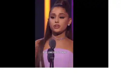 ARIANA GRANDE  AMAS SPEECH  INSPIRATIONAL English Video Status
